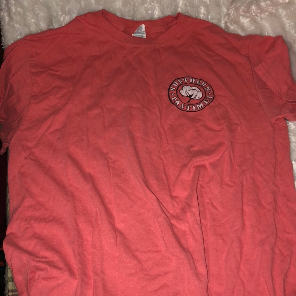 Pink southern pastimes T-shirt.